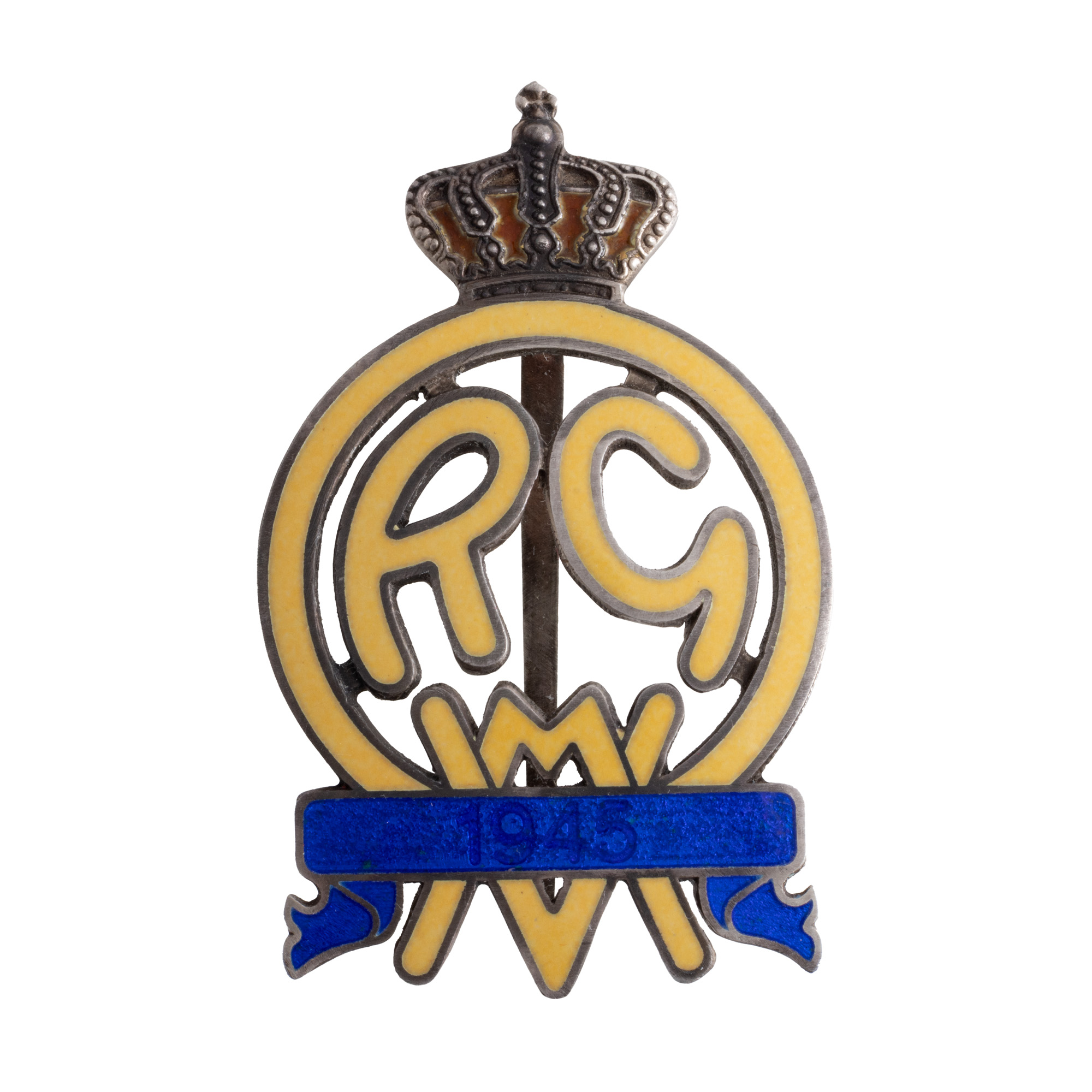 "Mihai Viteazul" Guard Regiment Badge, Jubilee Badge, 1945, Silver, Rare Piece