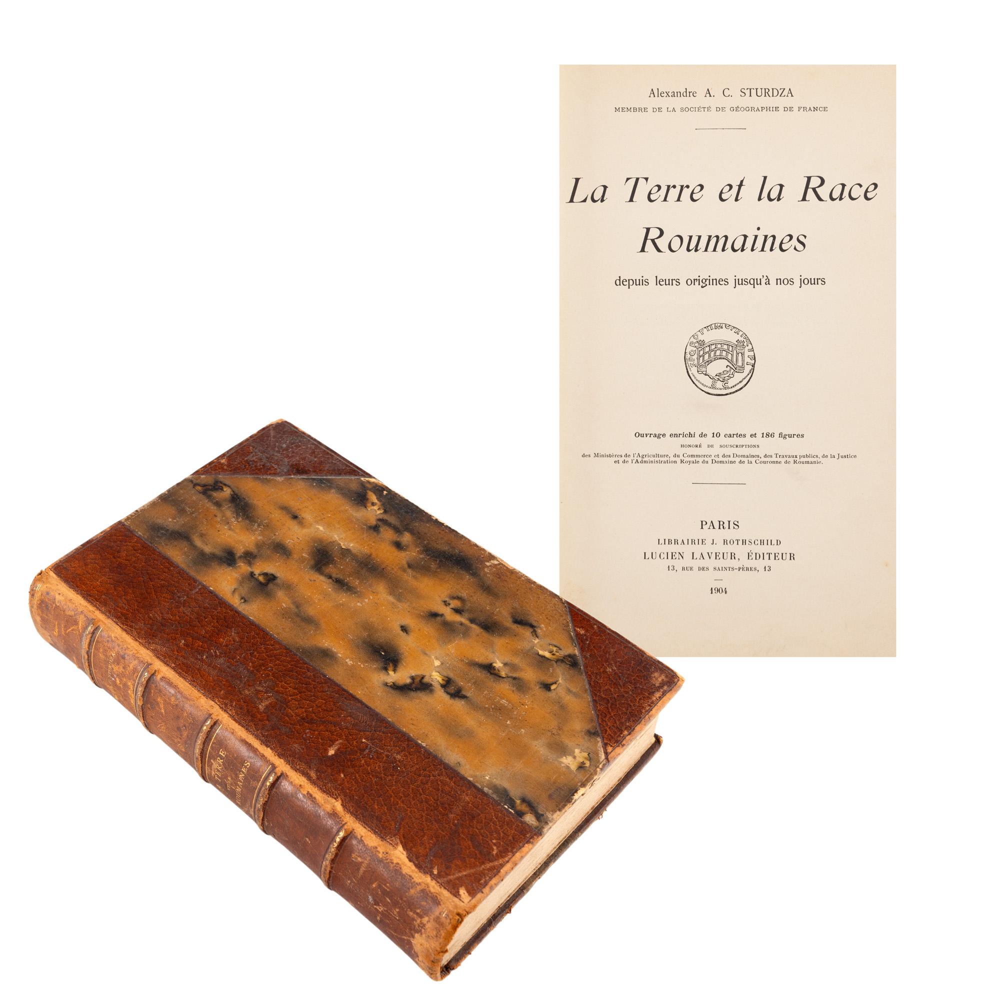 "The Earth and the Romanian Race", by Alexandru A.C. Sturdza, French, Paris, 1904