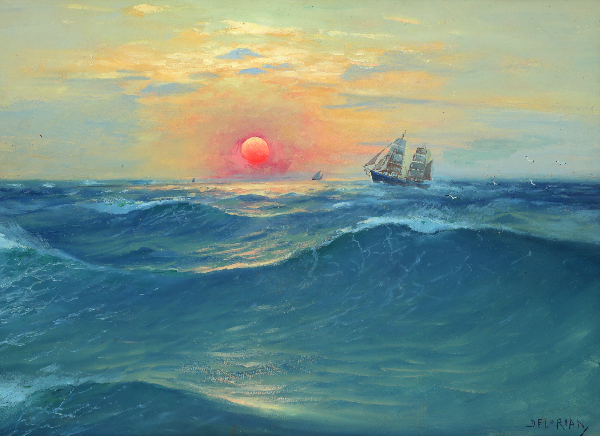 Sunset at Sea