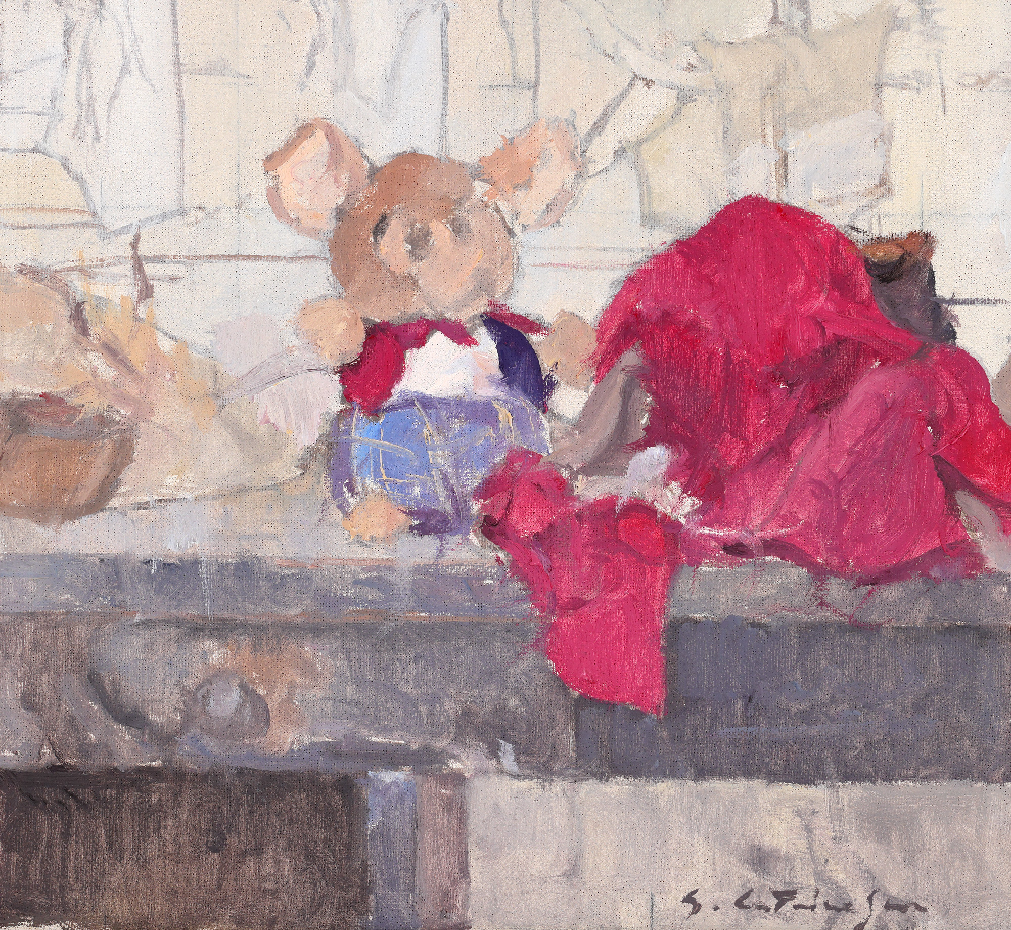 Still Life with Toy Teddy Bear