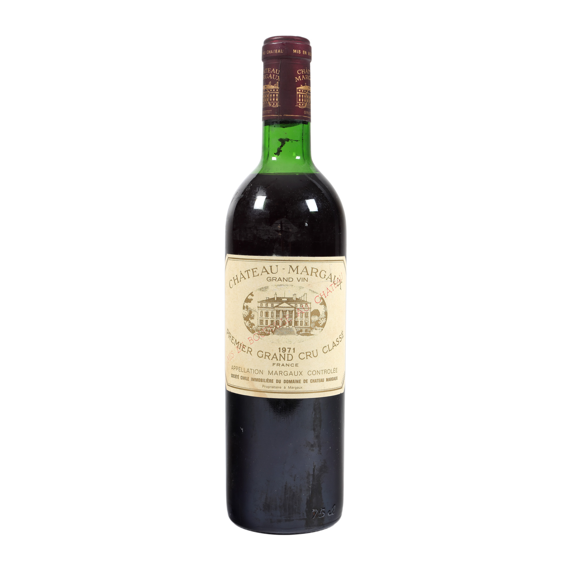Château Margaux, Premier Grand Cru Classe, 1971, 1st x 0,75l