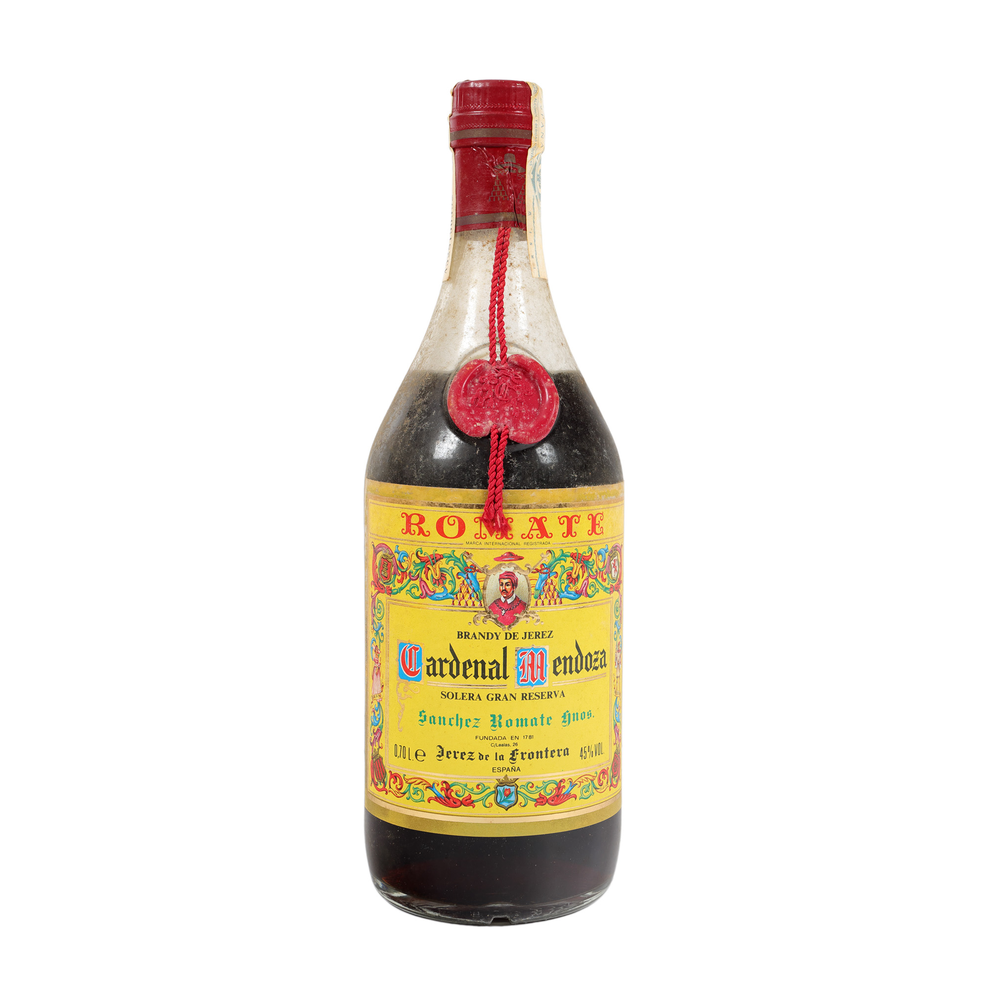 Old Brandy Cardenal Mendoza Gran Reserva 1960, 1st x 0,70l