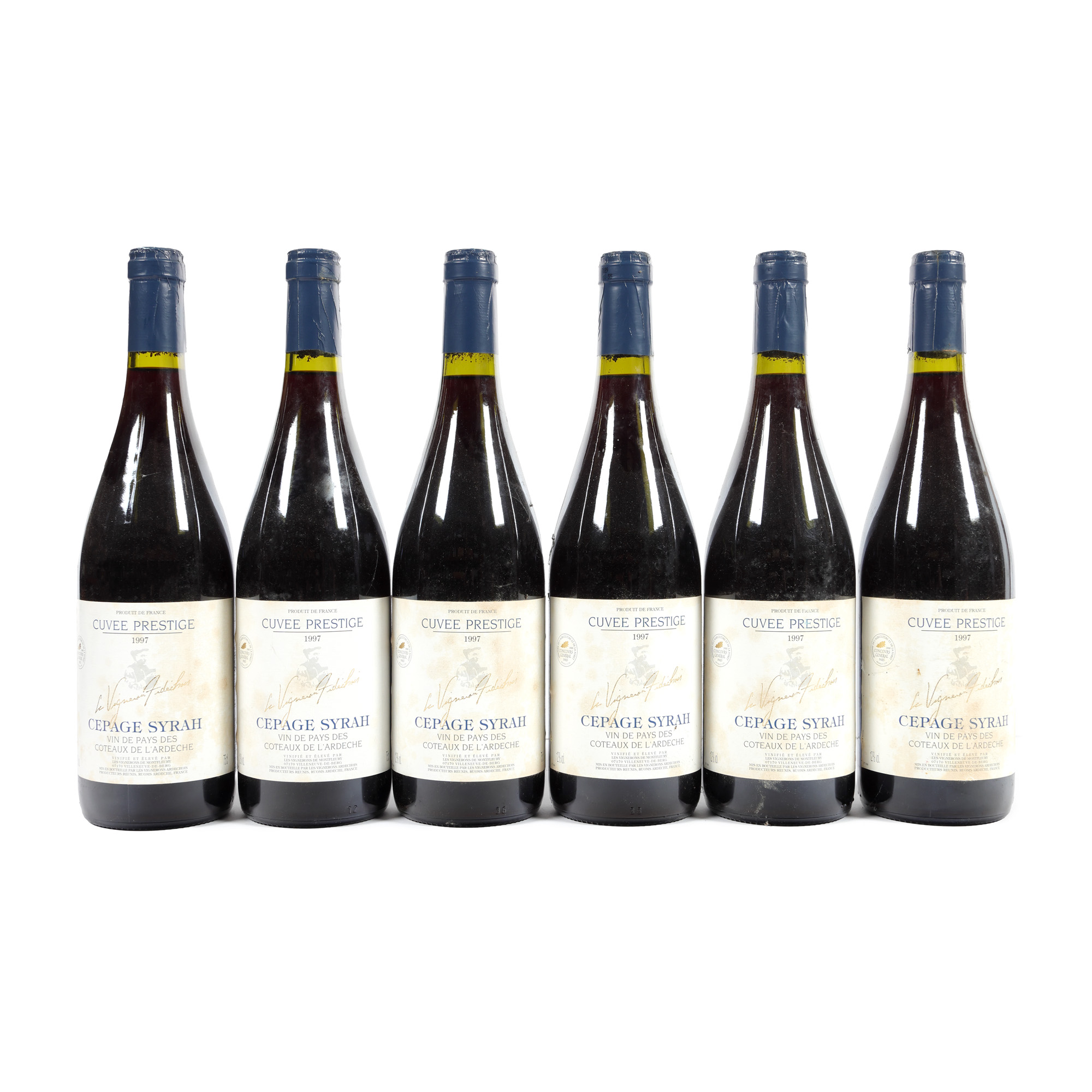 Le Vigneau Fidéchois, Cepage Syrah, 1997, 6st x 0,75l