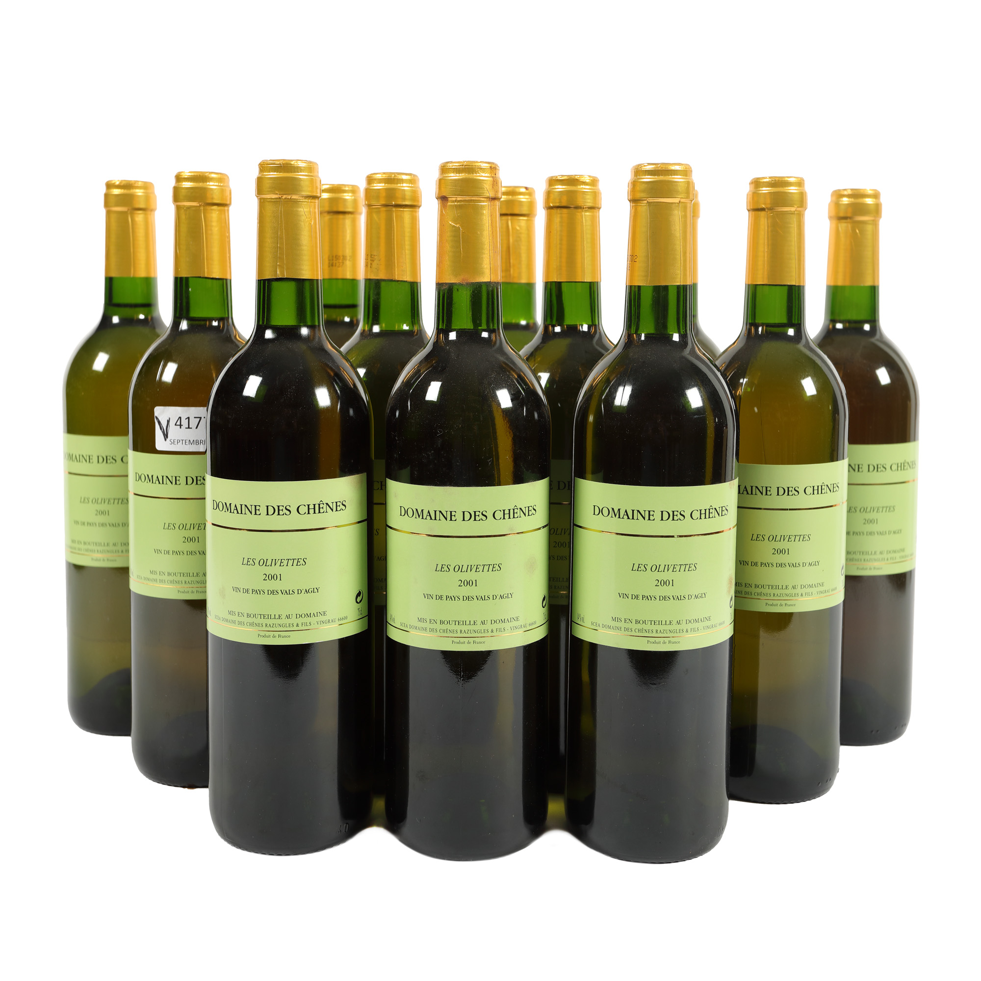 Domaine des Chênes, Les Olivettes, 2001, 12st x 0,75l