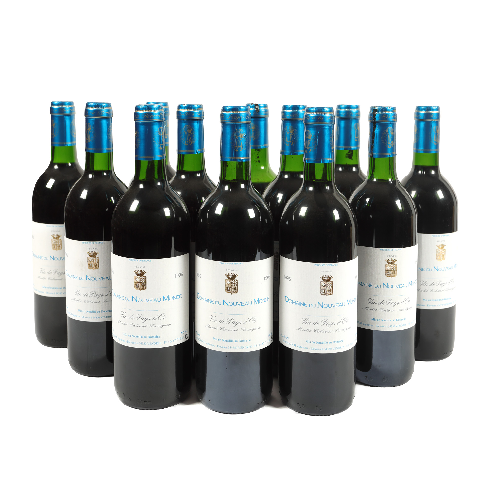 Domaine du Nouveau Monde, Merlot Cabernet Sauvignon, 1996, 12st x 0,75l