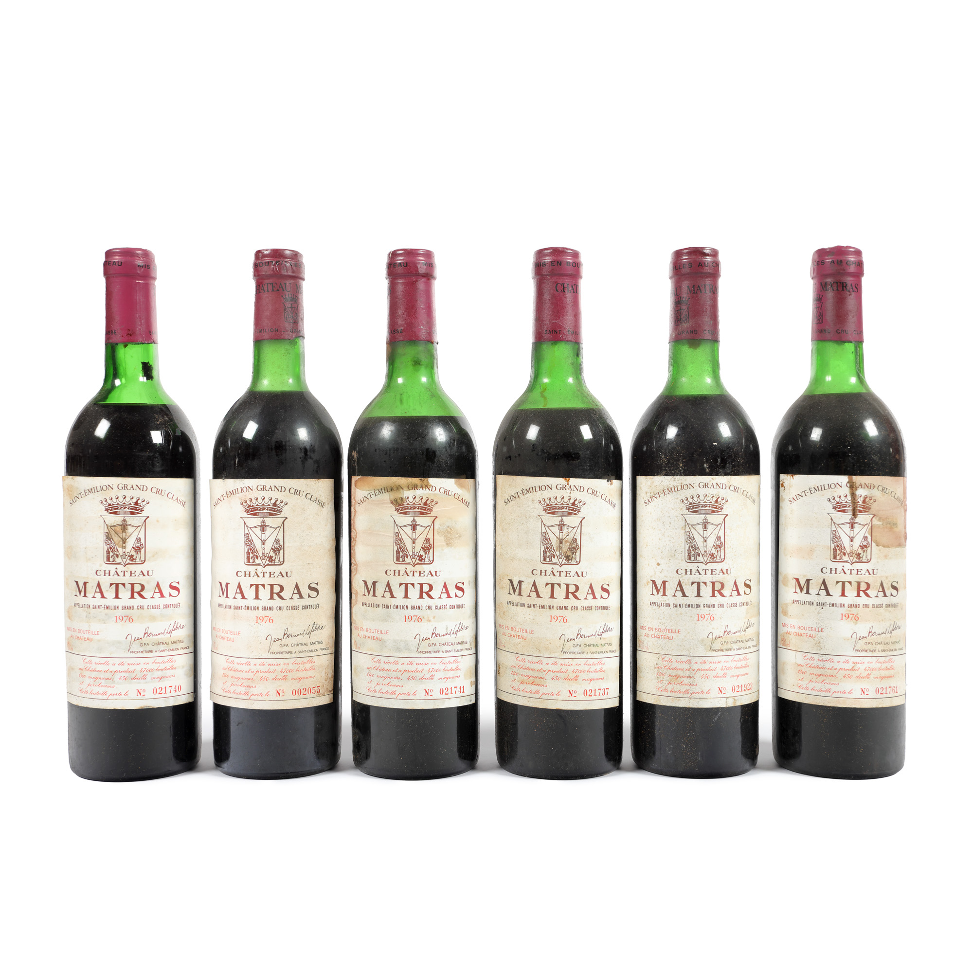 Château Matras, Saint-Émilion Grand Cru, 1976, 6st x 0,75l