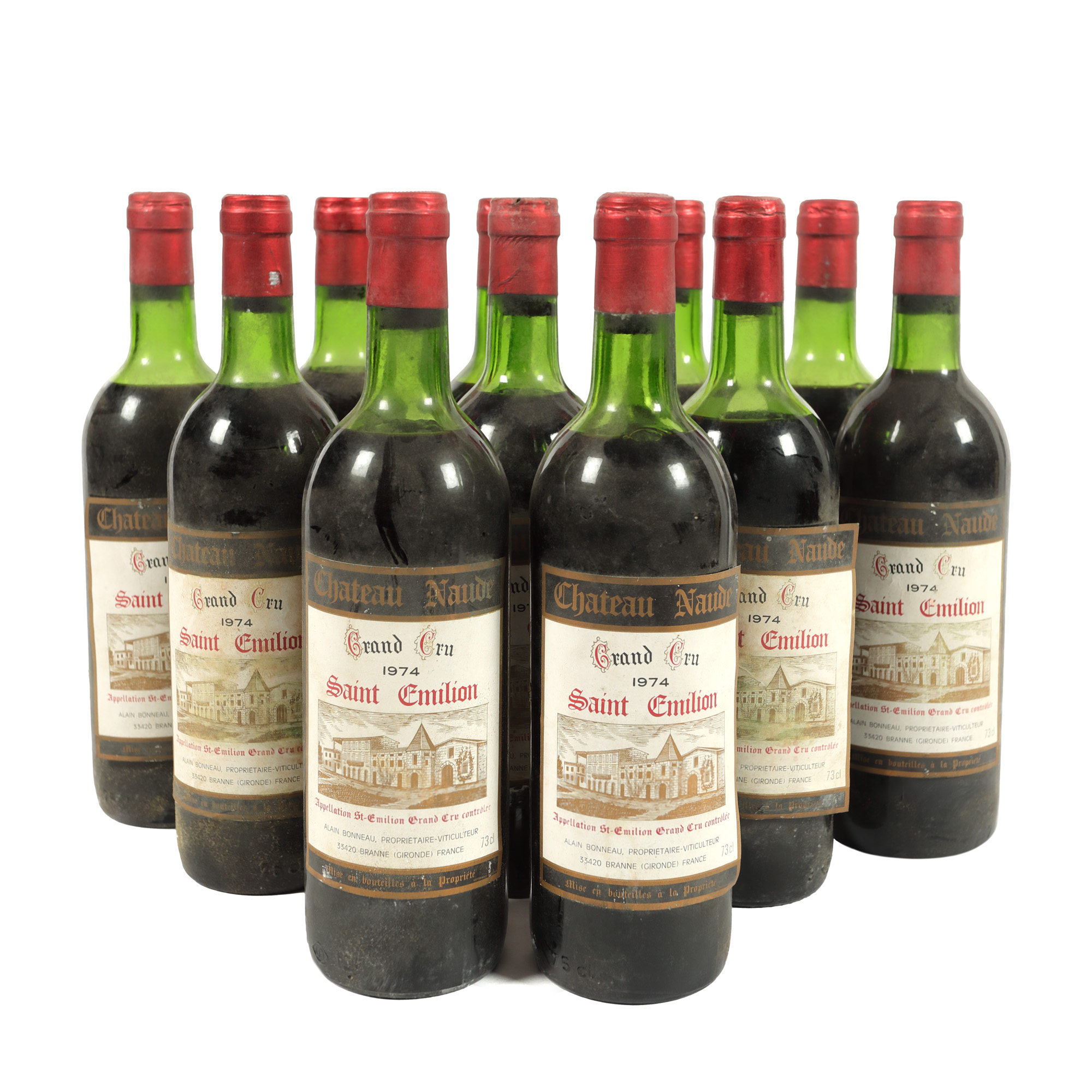 Château Naude, Saint-Émilion Grand Cru, 1974, 11st x 0,75l