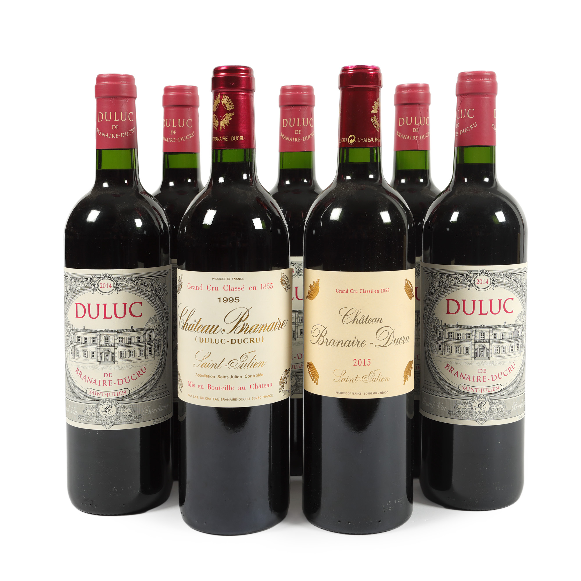 Château Branaire-Ducru, Saint-Julien, 1995/2015, 2st x 0.75l, și Duluc de Branaire Ducru, Saint-Julien, 2014, 5st x 0.75l
