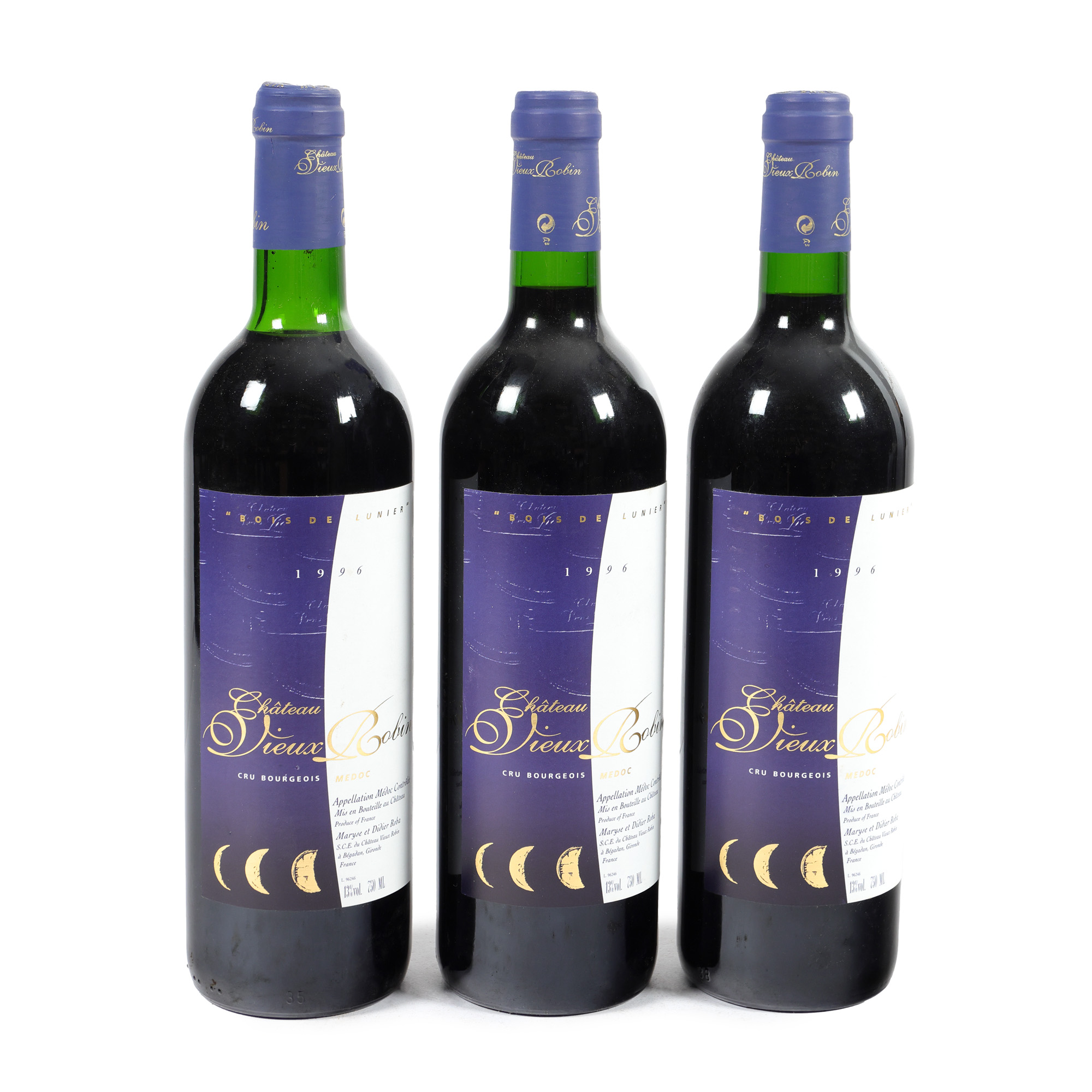 Château Vieux Robin, Cru Bourgeois Médoc, 1996, 3st x 0,75l