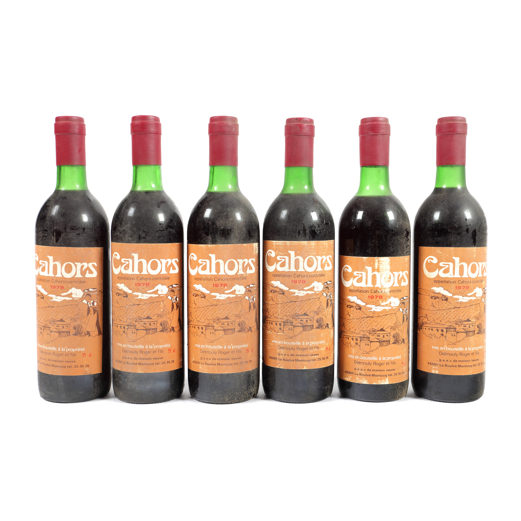 Delmouly Roger et Fils, Cahors, 1978, 6st x 0,75l