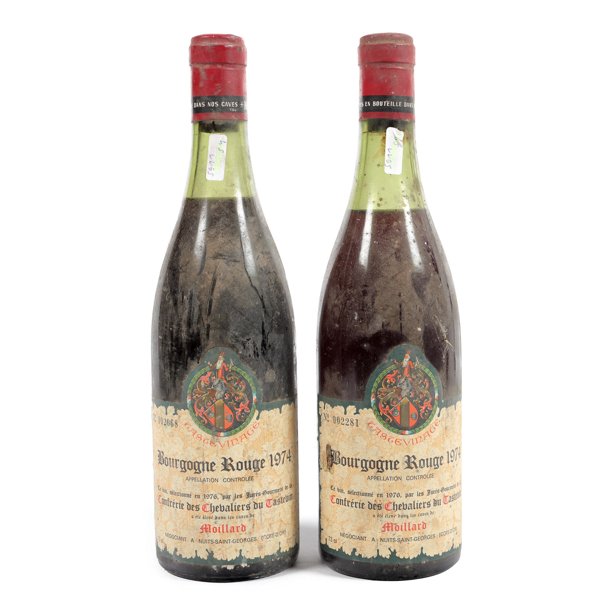 Tastevinage, Bourgogne, 1974, 2st x 0,75l