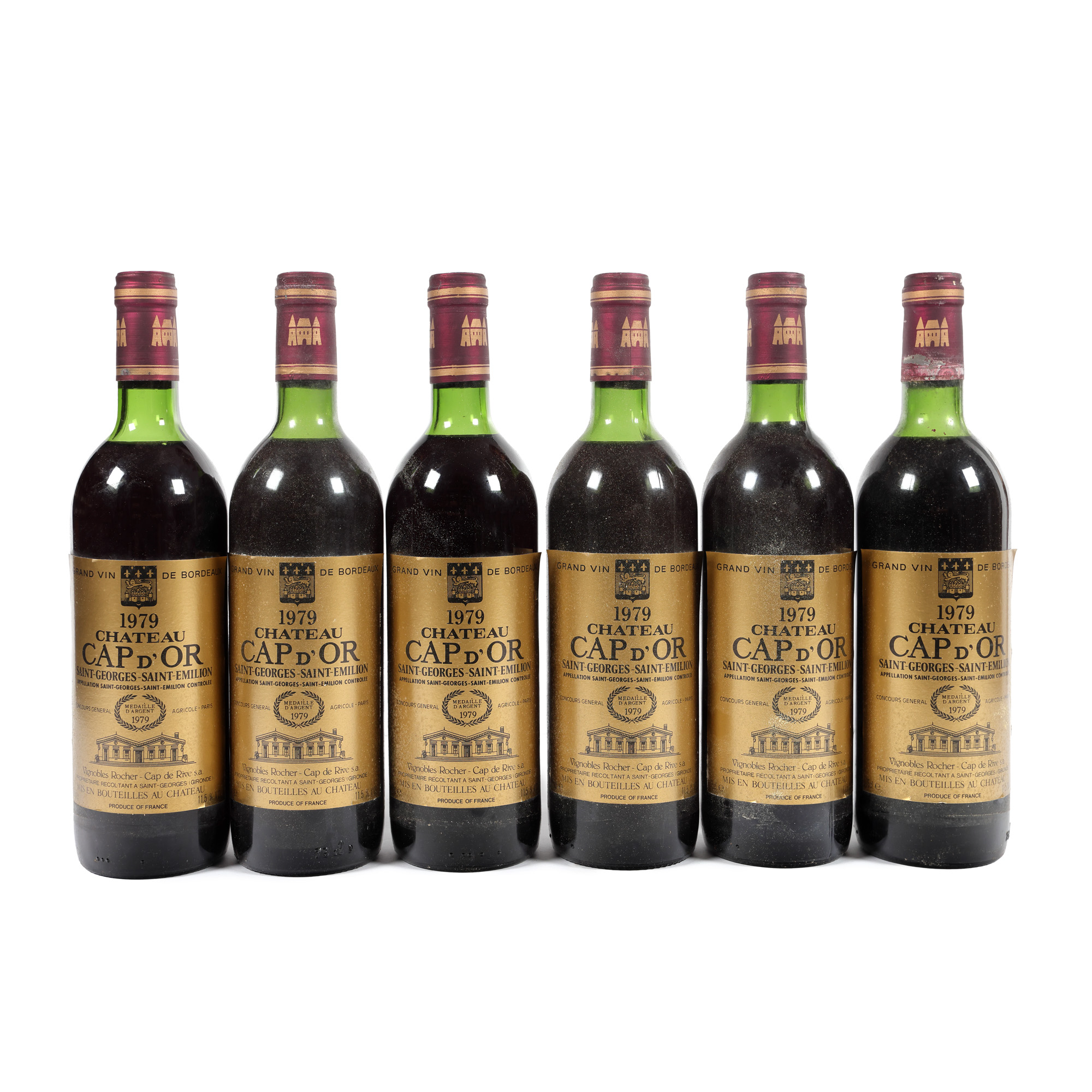 Château Cap d'Or, Saint-Georges Saint-Émilion, 1979, 6st x 0,75l