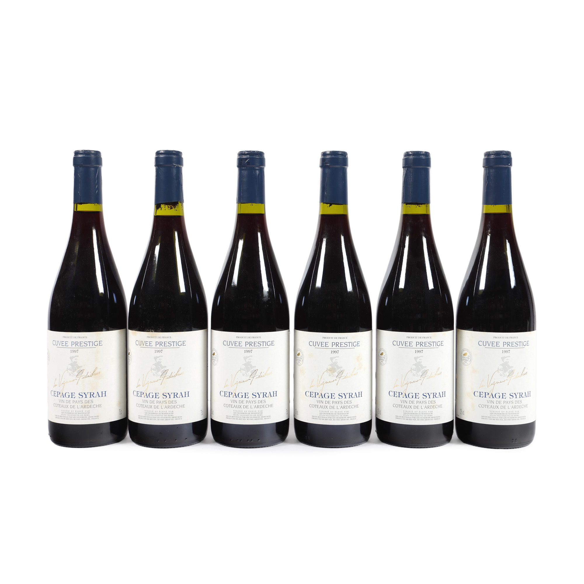 Le Vigneau Fidéchois, Cepage Syrah, 1997, 6st x 0,75l