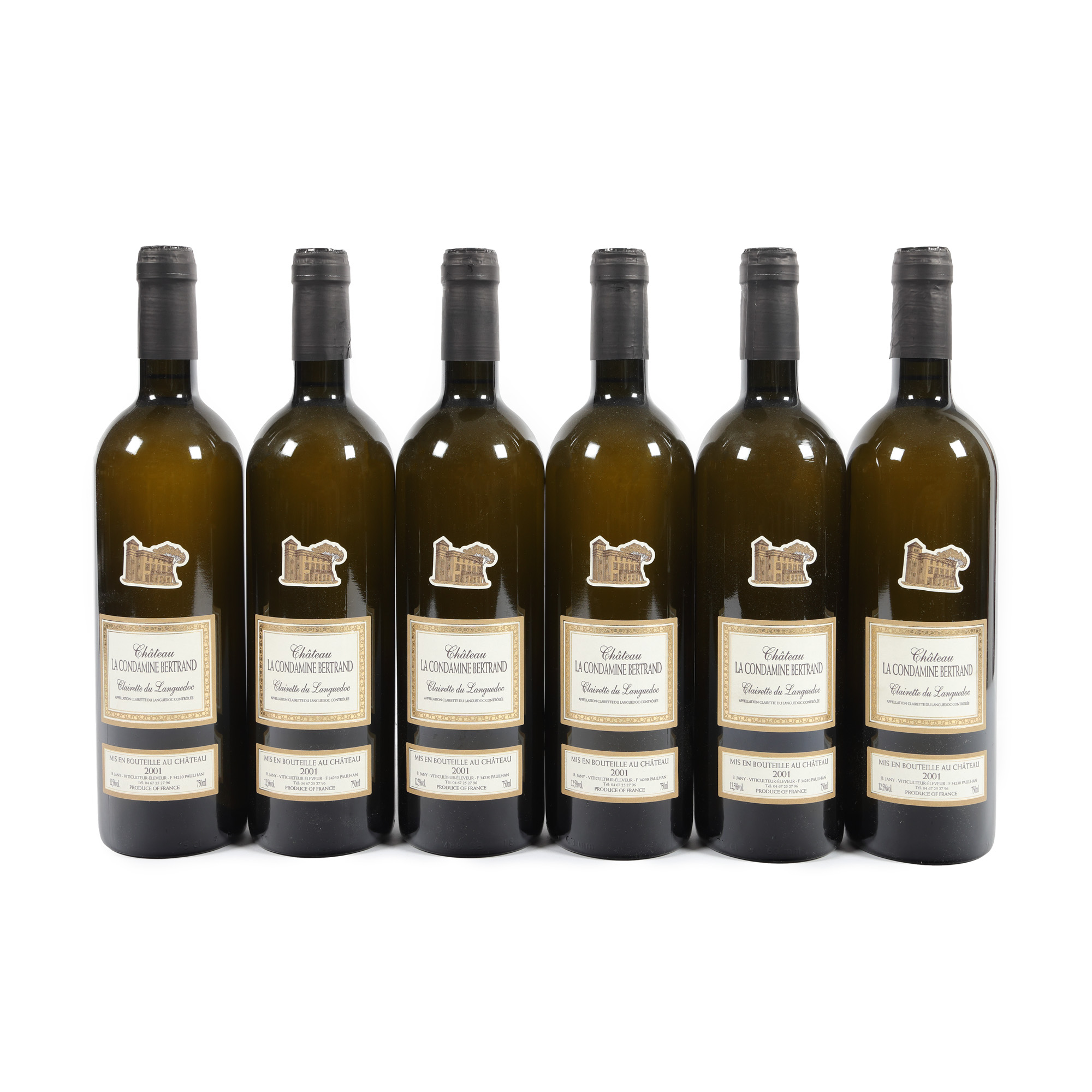 Château La Condamine Bertrand, Clairette du Languedoc, 2001, 6st x 0,75l 