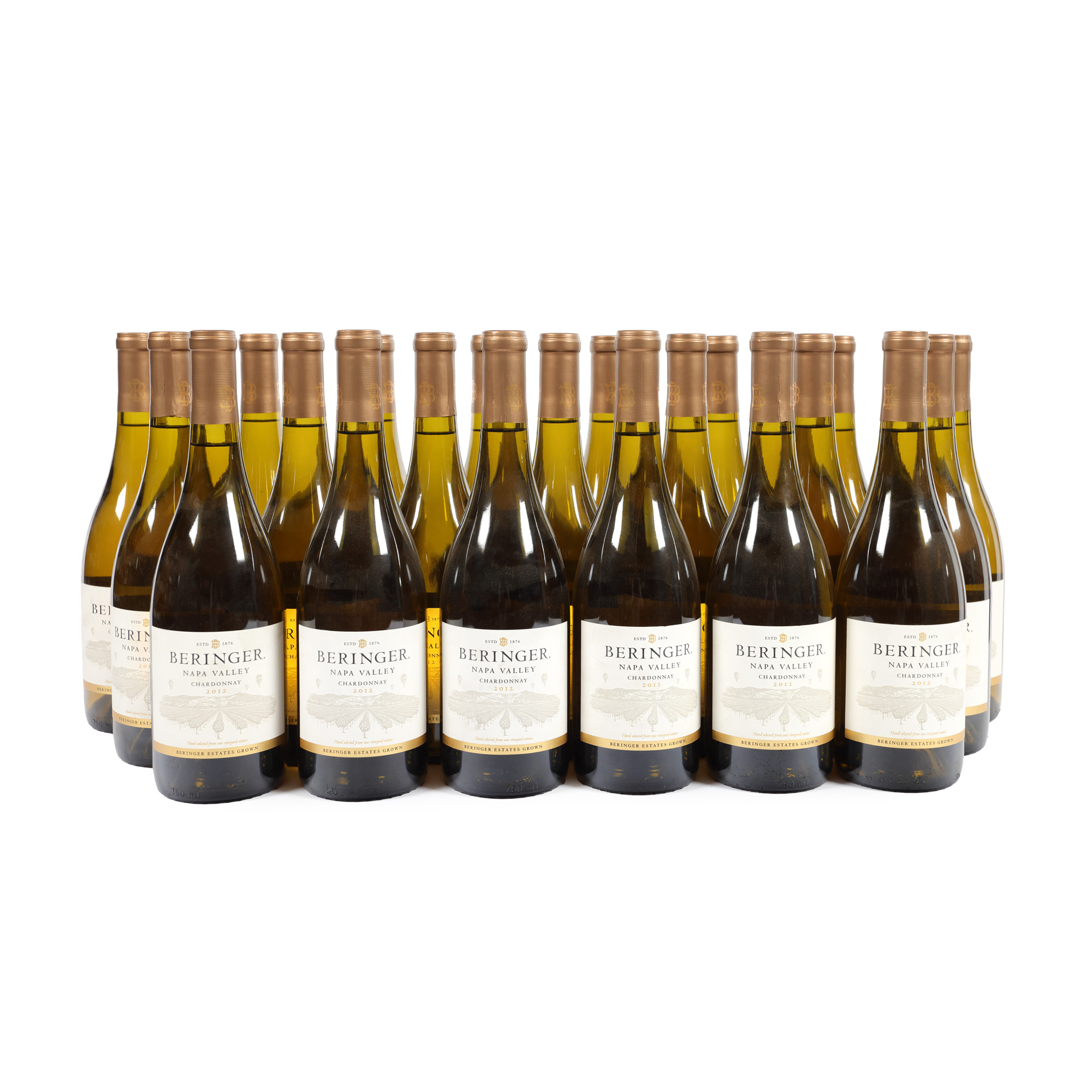 Beringer, Napa Valley, Chardonnay, 2012, 21st x 0,75l