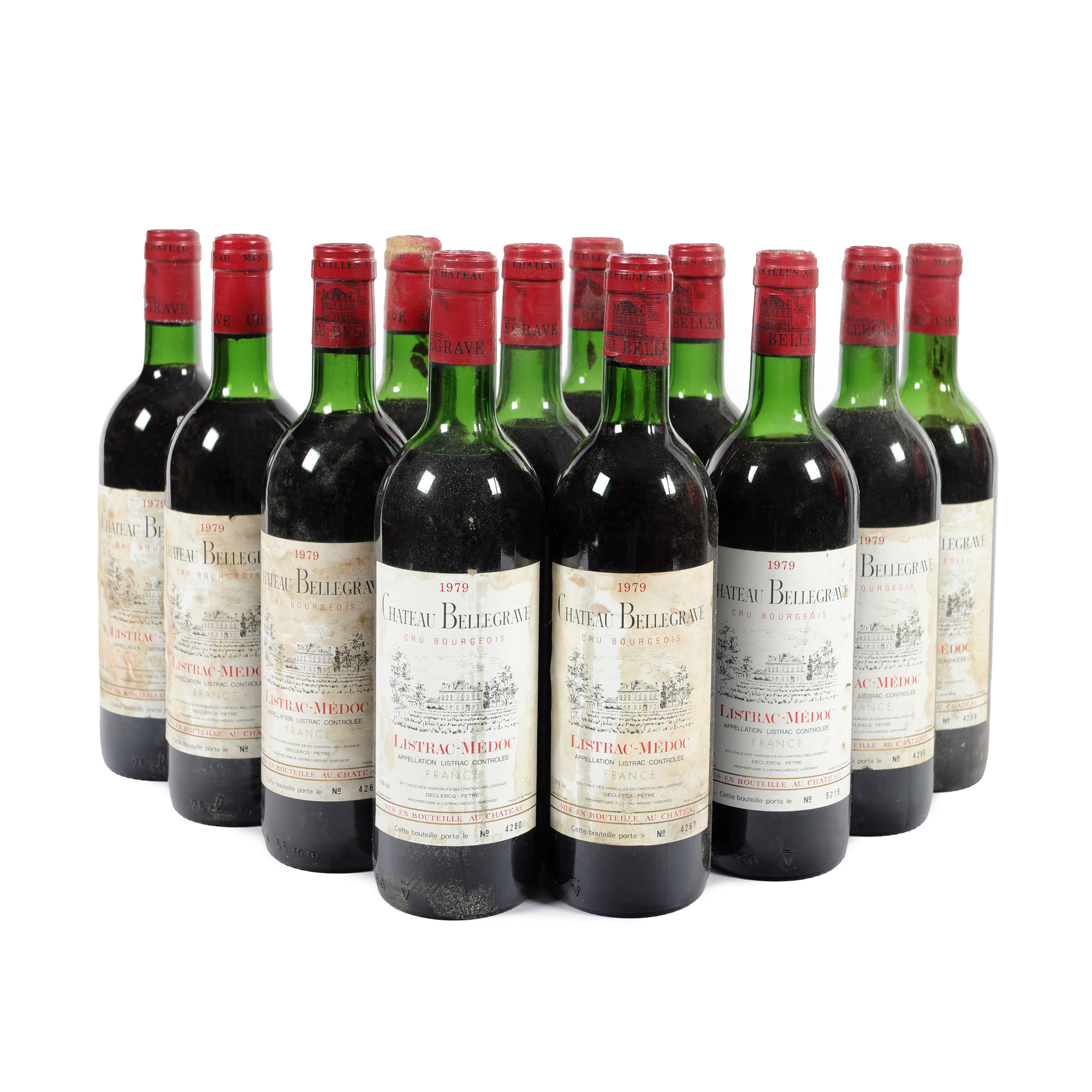 Château Bellegrave, Listrac-Médoc, 1979, 12st x 0,75l