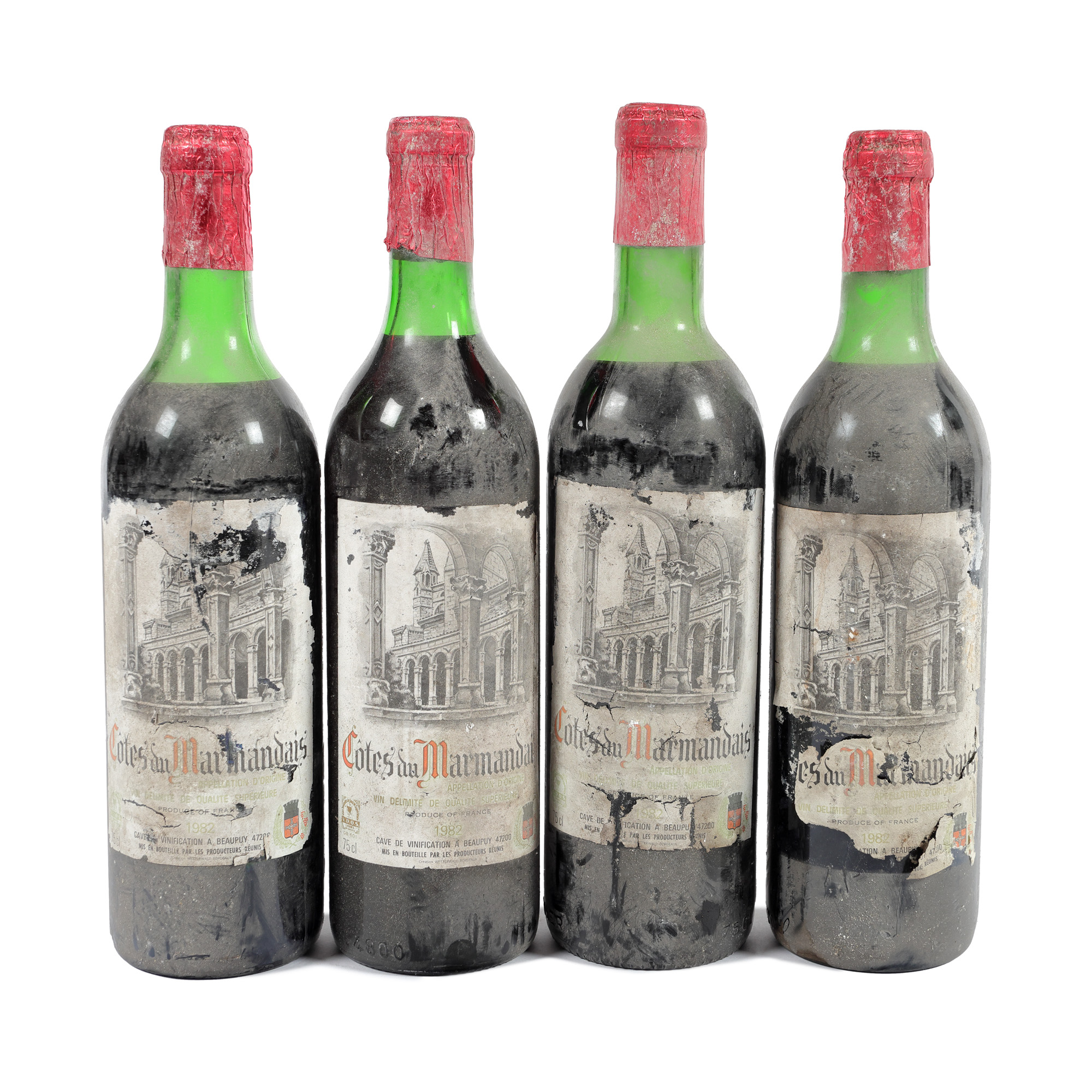 Côtes du Marmandais, 1982, 4st x 0,75l