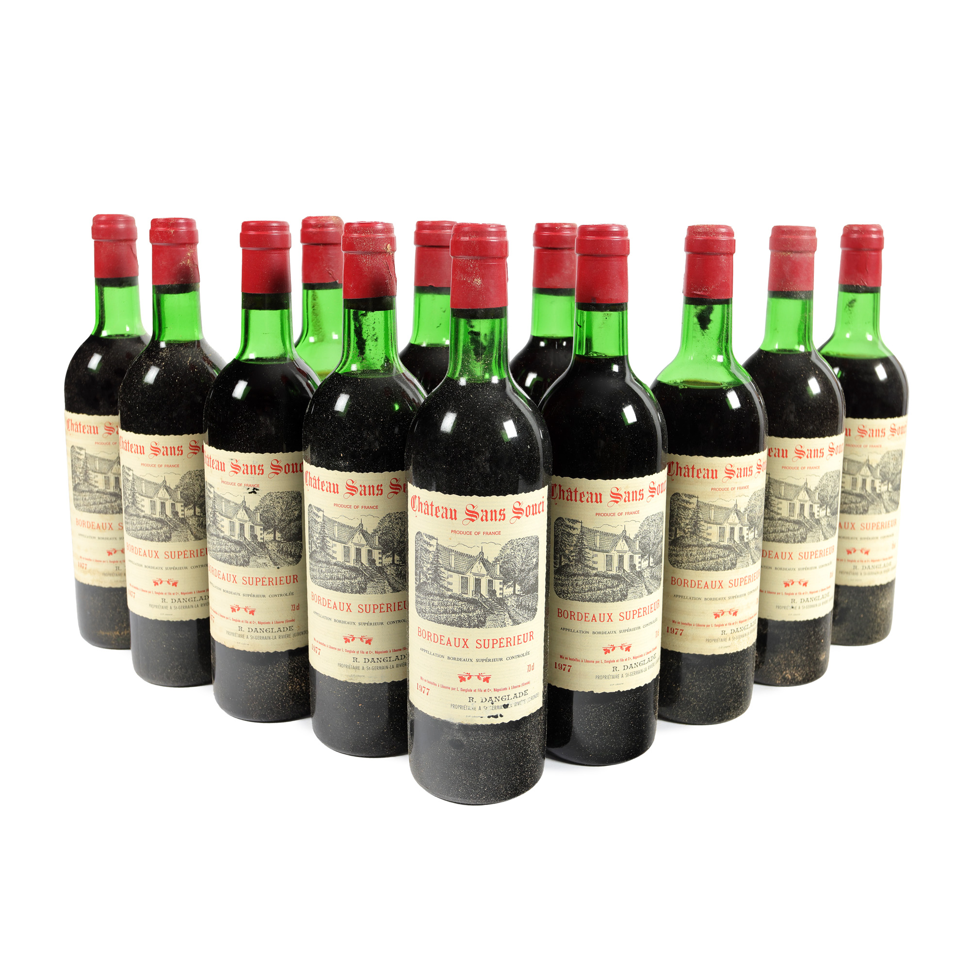 Château Sans Souci, Bordeaux Supérieur, 1977, 12st x 0,75l