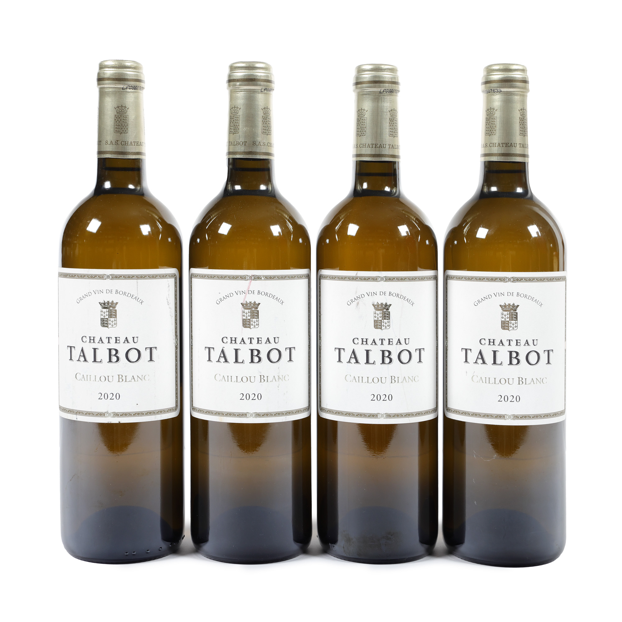 Caillou Blanc du Château Talbot, Bordeaux, 2020, 4st x 0,75l
