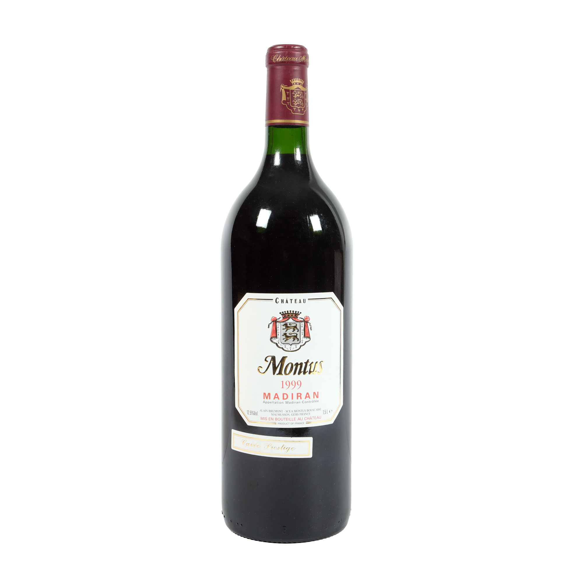 Château Montus Prestige, Madiran, 1999, 1st x 1,5l, în cutie de lemn