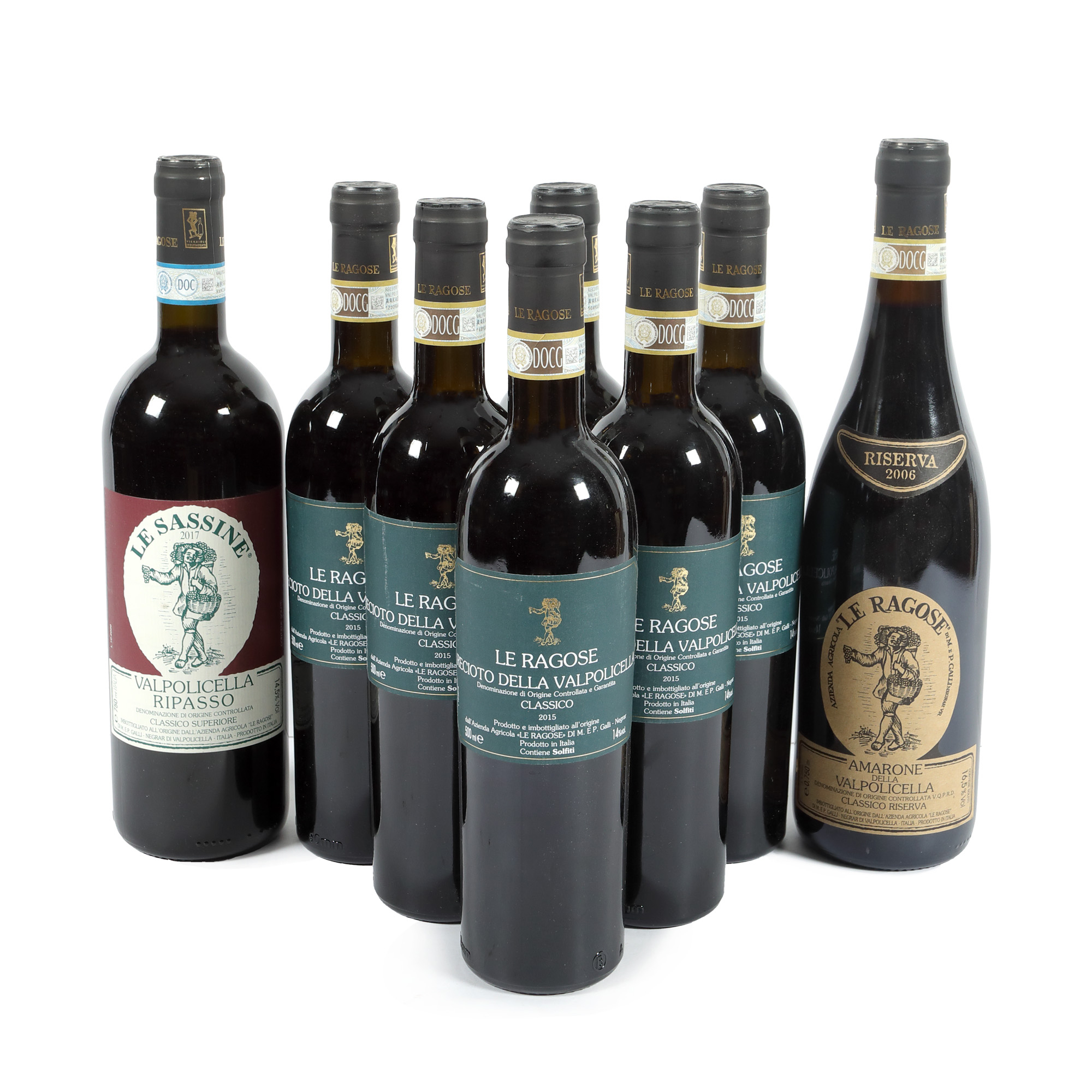 Le Ragose Valpolicella, 2006/2015/2017, 2st x 0,75l, 6st x 0,5l