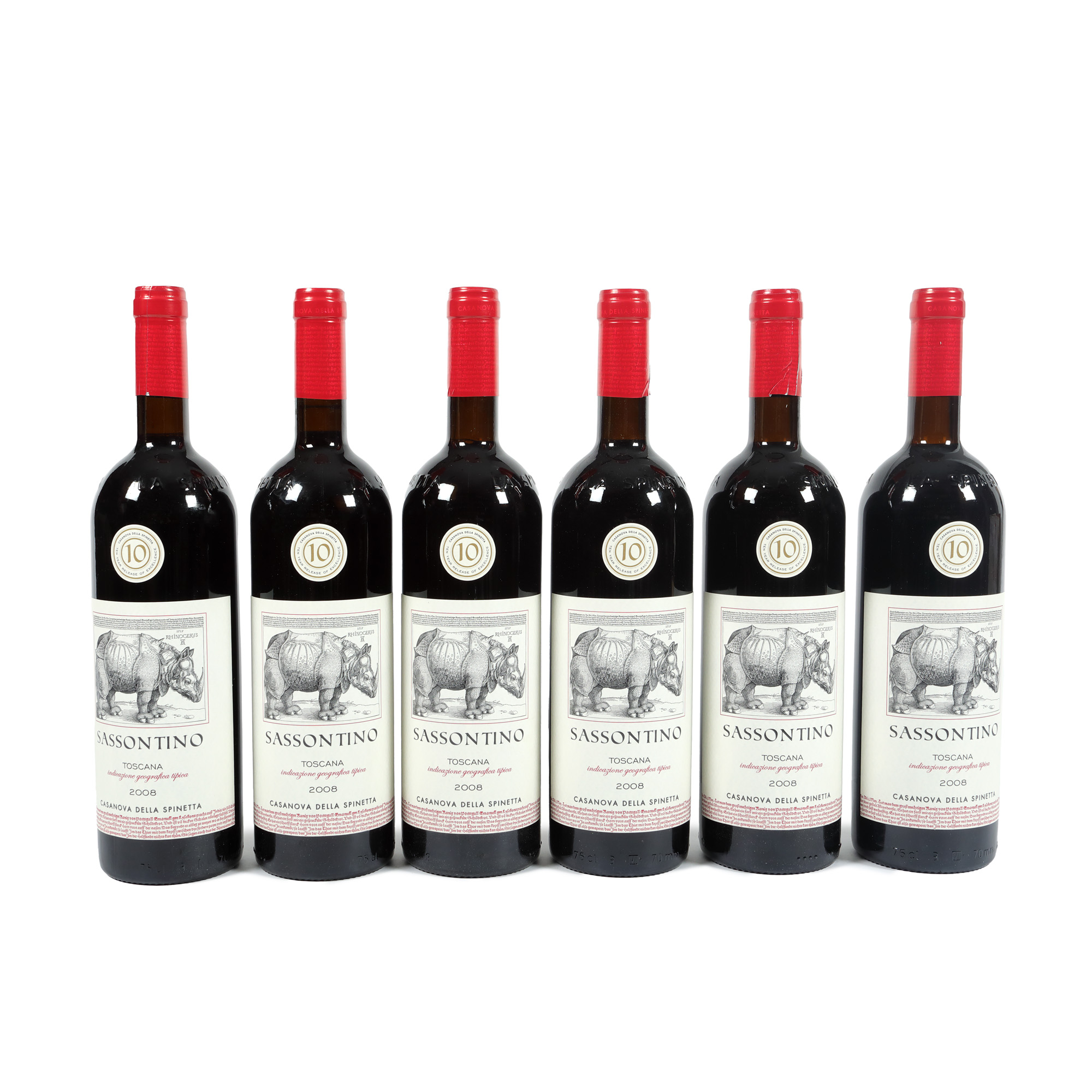 La Spinetta Riserva Sassontino Toscana, 2008, 6st x 0,75l, în cutie de lemn