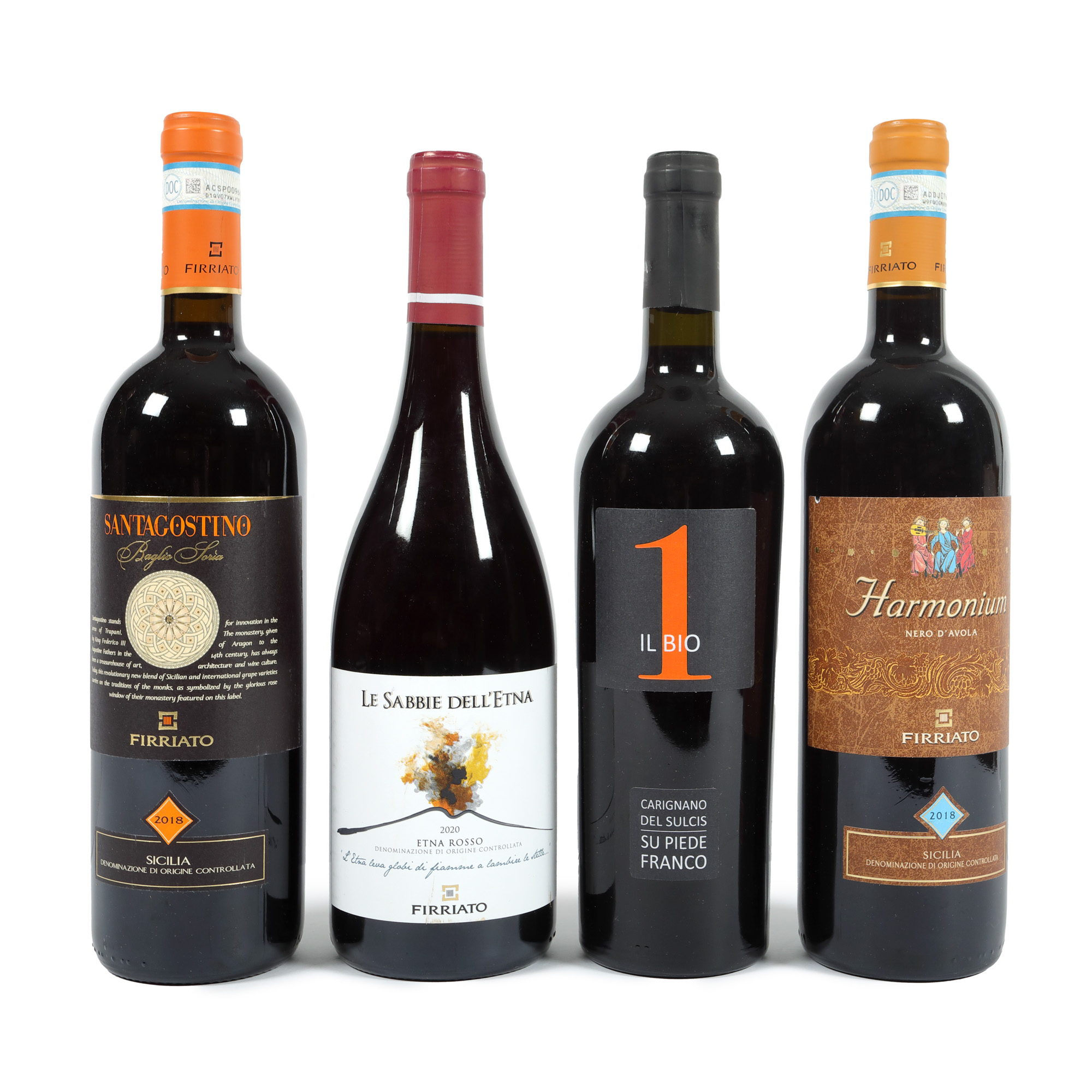 Lot format din diverse sticle de vin italienesc, 2017/2018/2020, 4st x 0,75l