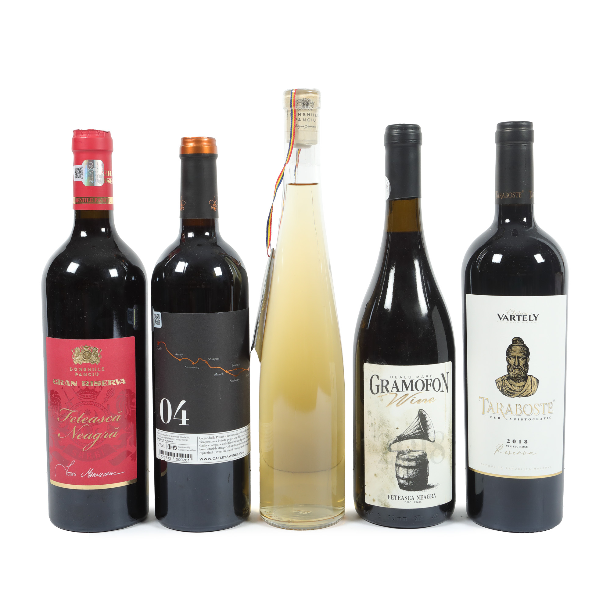 Lot format din diverse vinuri românești și moldovenești, 5st x 0,75l