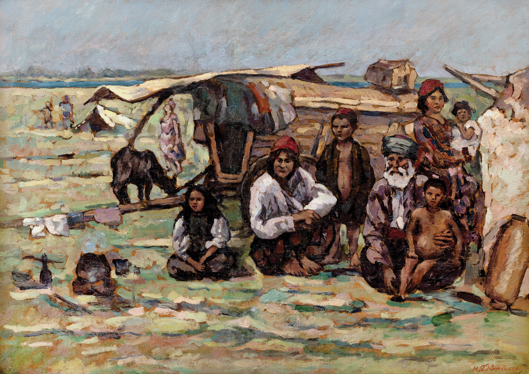 Family of Turks in Dobrogea