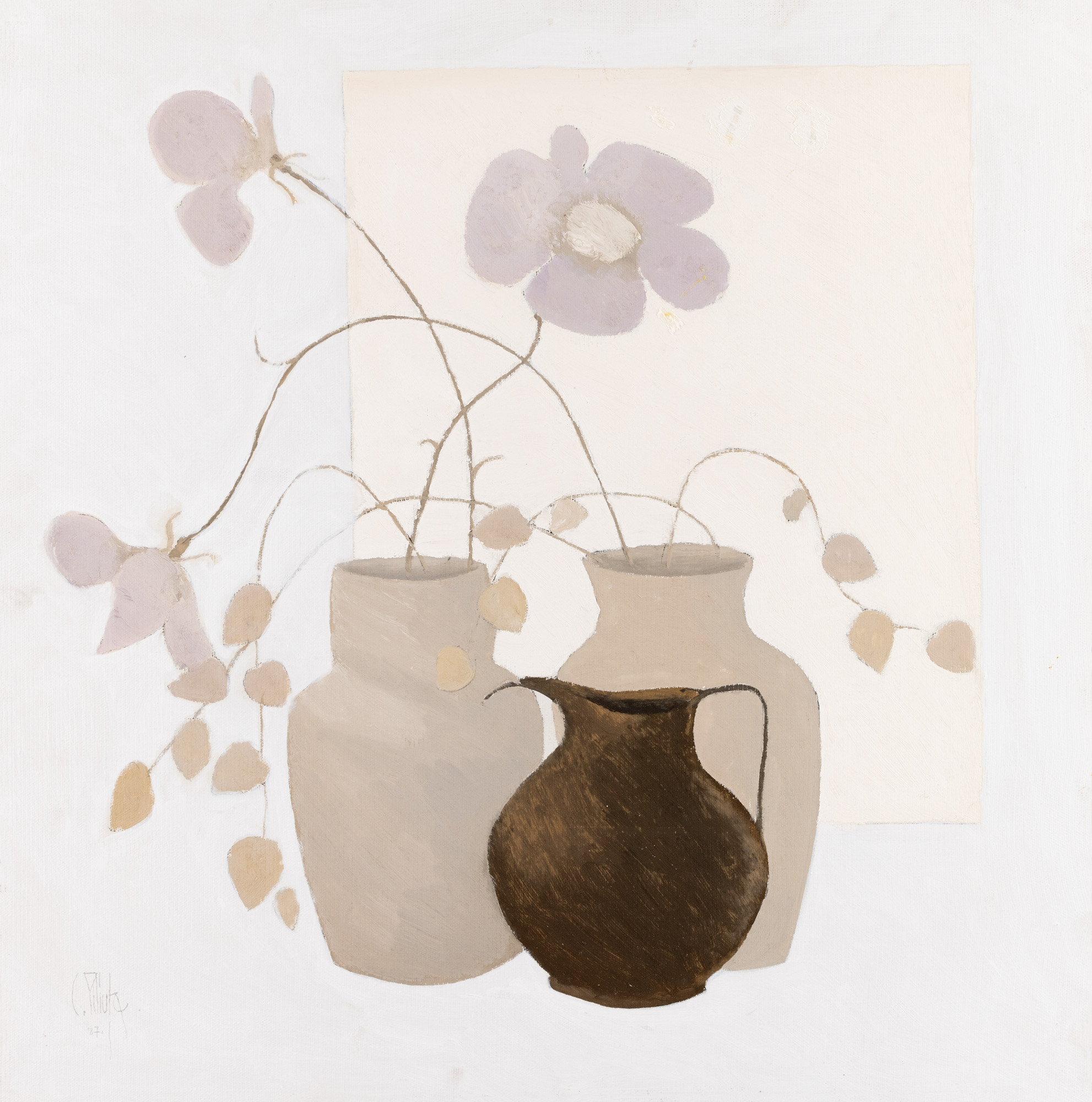 Flowers in Clay Pots