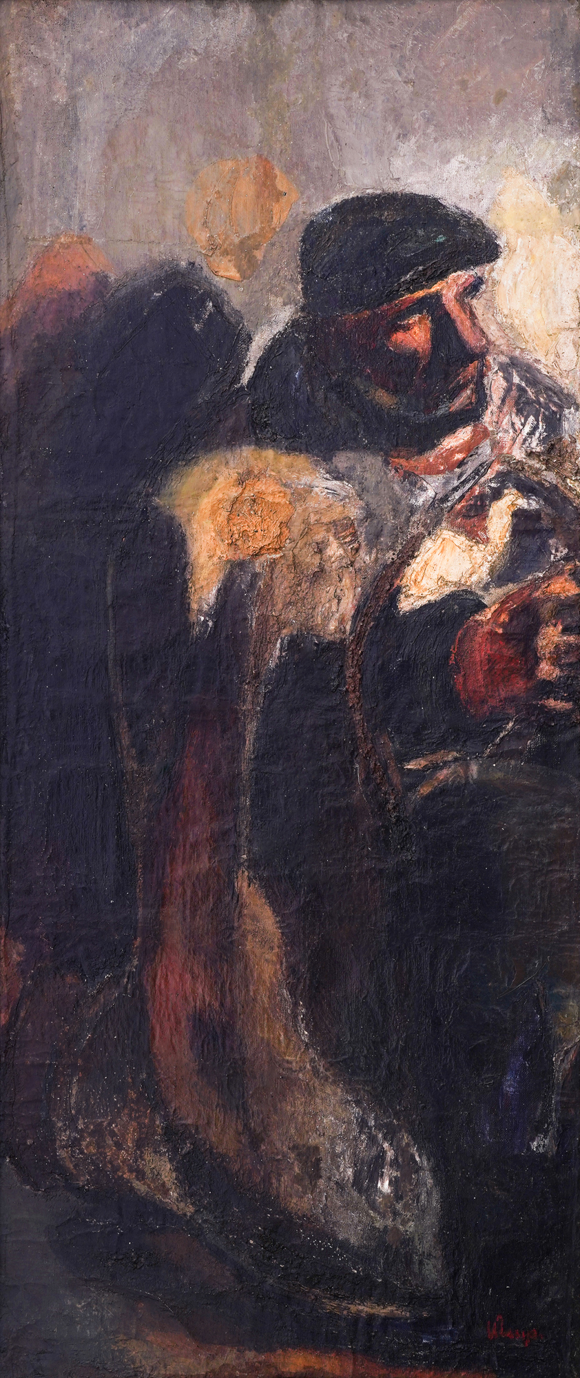 The artist's father