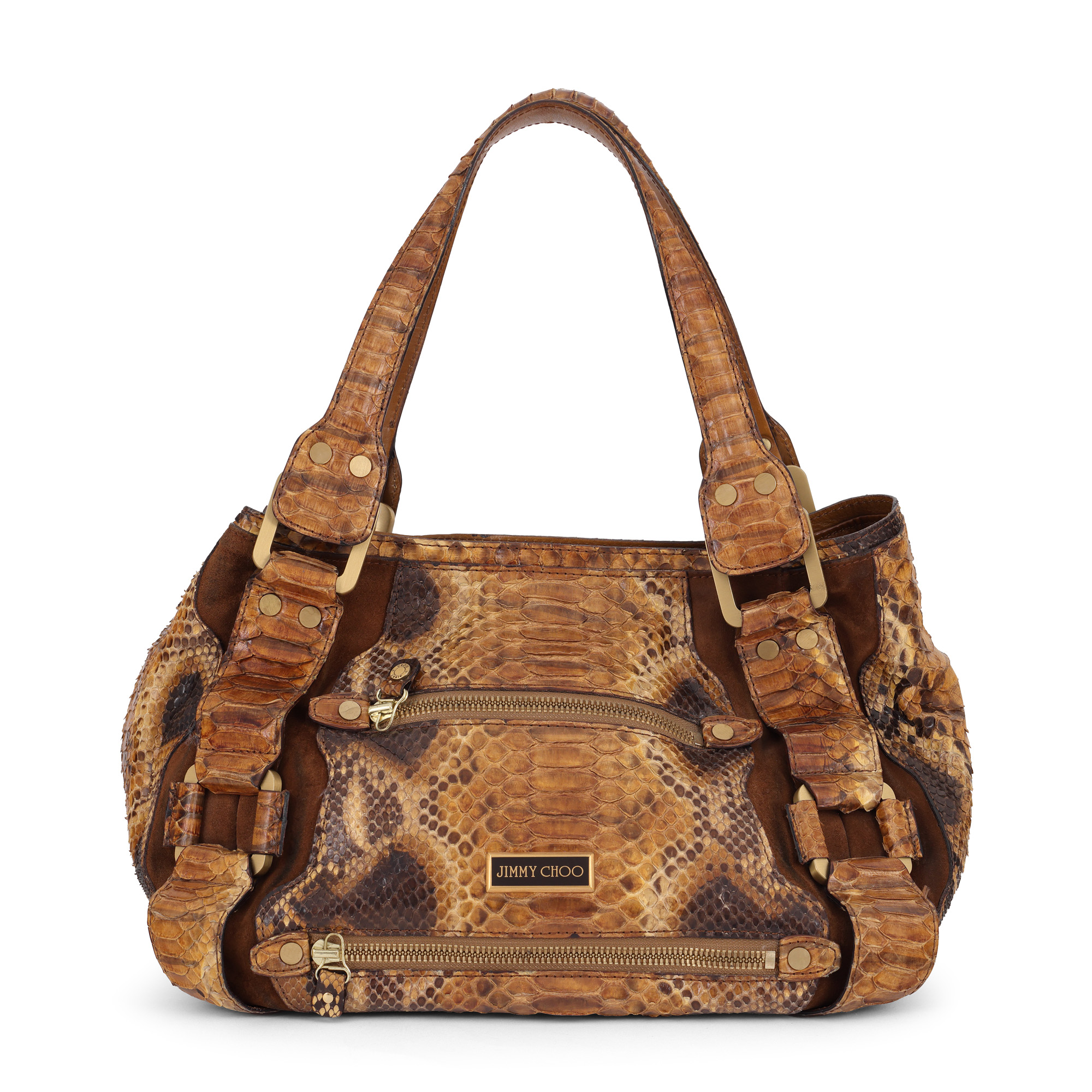 Geantă Jimmy Choo, din piele de piton, model vintage 