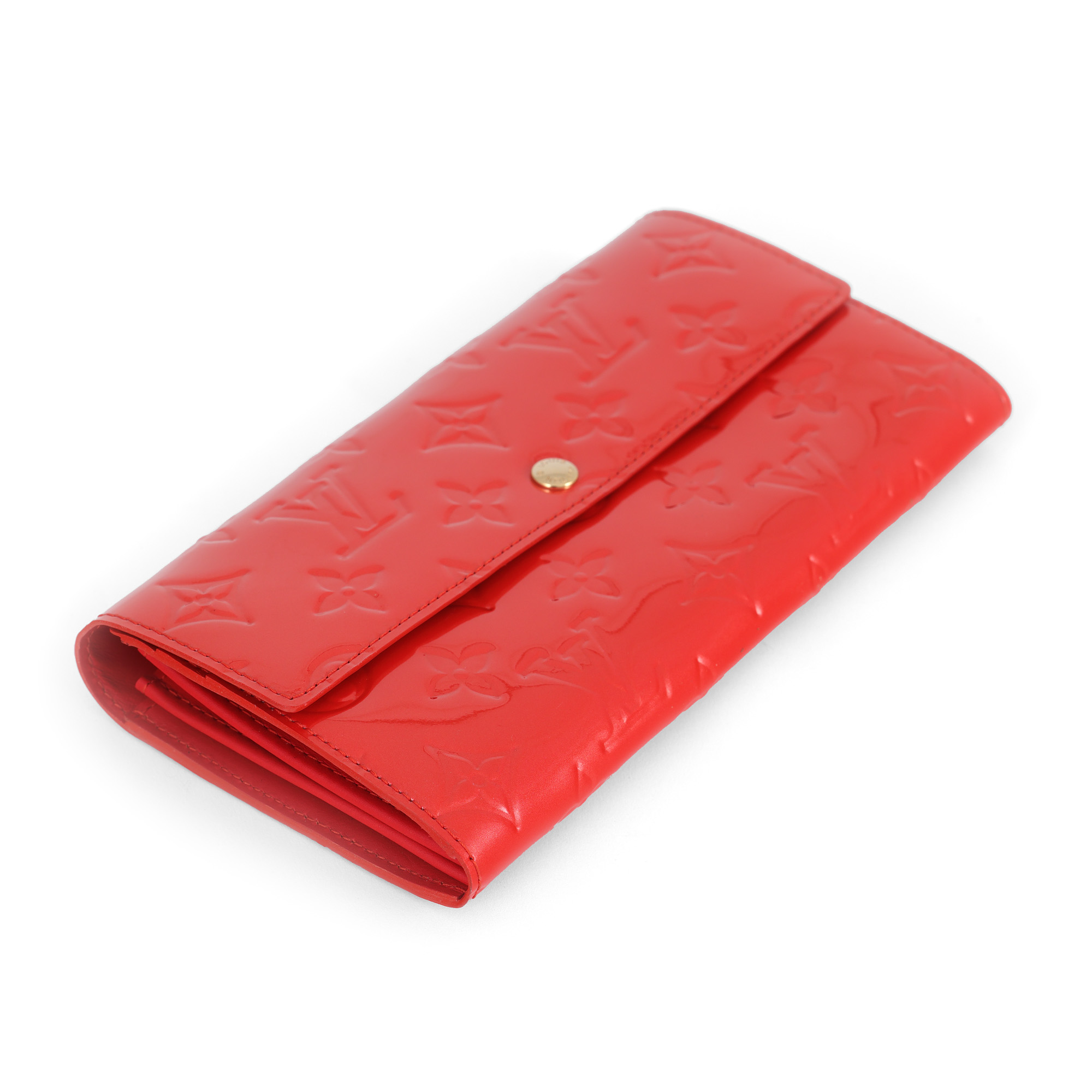 Portofel Louis Vuitton, Orange Sunset Monogram Vernis, 