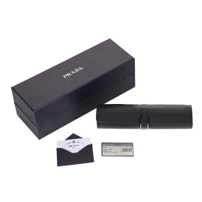 Joc de dame Prada, din piele, pentru voiaj, cu acte, în cutie originală