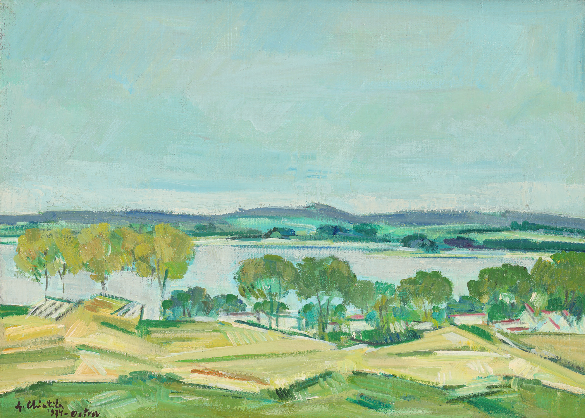 The Danube at Ostrov