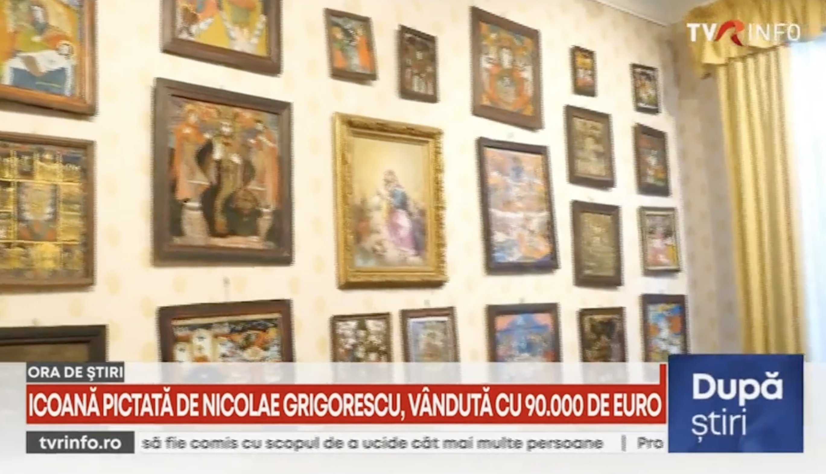 Sacred Art Auction: Icon by Nicolae Grigorescu, record-breaking price, Jurnal TVR 1, 15.12.25