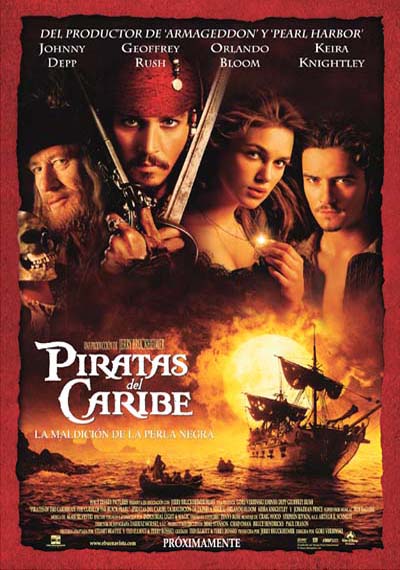 Poster Piratas del Caribe 1: La maldición de la perla negra