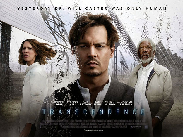 Nuevo póster para Transcendence: Depp, Freeman y Hall