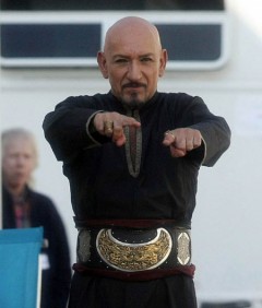 Ben Kingsley en el rodaje de <font color=