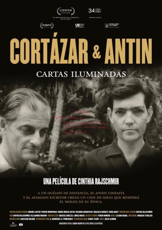 Póster de Cortázar y Antín: cartas iluminadas