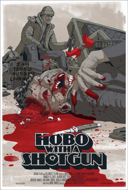 Poster/cómic de Hobo with a Shotgun 