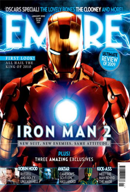 Iron Man 2 como portada de la revista Empire