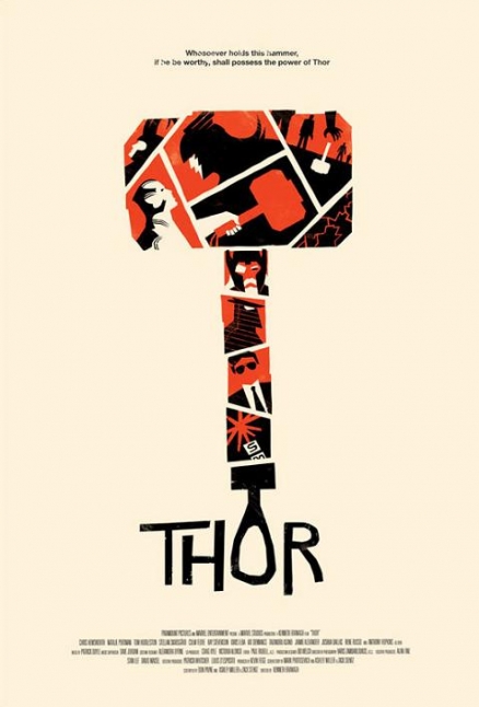 Poster retro de Thor