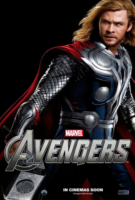 Ocho posters individuales de Los Vengadores