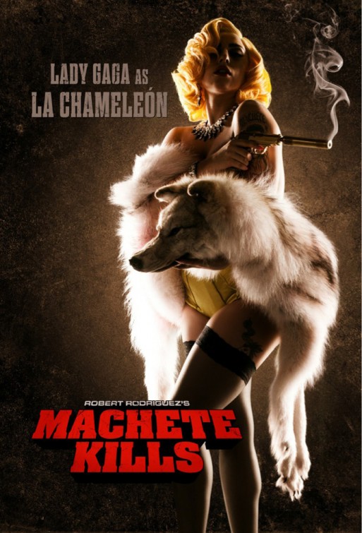 Póster de Machete Kills con Lady Gaga