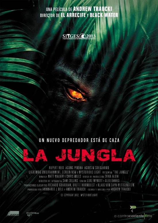 Póster en español del mockumentary La Jungla