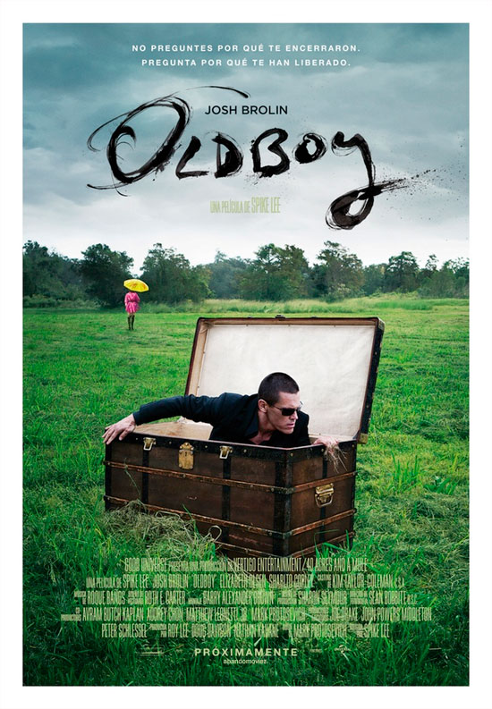 Póster en español del remake Oldboy