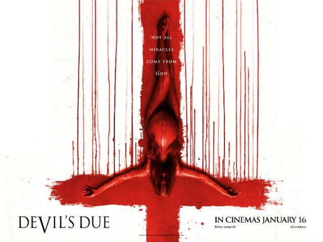 Sangriento póster para el mockumentary Devil's Due