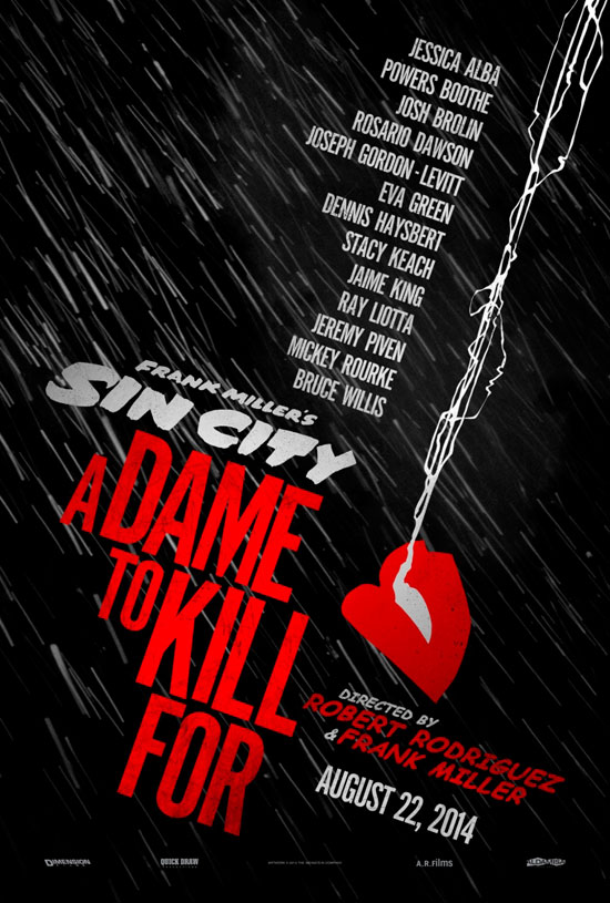 Nuevo teaser póster de Sin City 2: Dame to Kill For