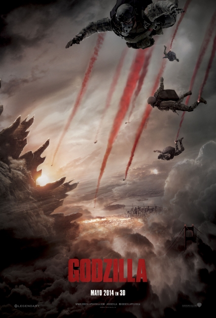 Teaser póster en español y fecha de estreno para Godzilla